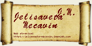 Jelisaveta Mećavin vizit kartica